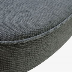 Eero Saarinen Saarinen Executive Arm Chairs in Textured Charcoal Weave Swivel Base Set of 6 - 367312