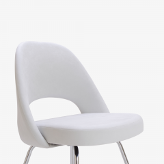 Eero Saarinen Saarinen Executive Armless Chair in Dove Luxe Suede - 396513