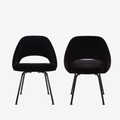 Eero Saarinen Saarinen Executive Armless Chairs Black Edition Set of 6 - 443651