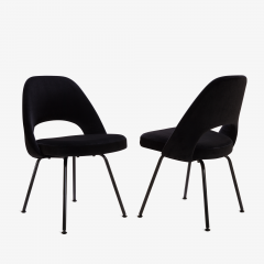 Eero Saarinen Saarinen Executive Armless Chairs Black Edition Set of 6 - 443652