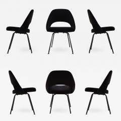 Eero Saarinen Saarinen Executive Armless Chairs Black Edition Set of 6 - 444649