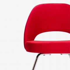 Eero Saarinen Saarinen for Knoll Executive Armless Chairs in Original Knoll Fire Red Pair - 291791