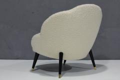 Eero Saarinen Scalloped Edge Lounge Chair in Designer Boucle - 2961188