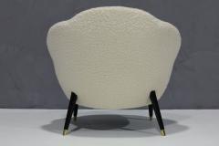 Eero Saarinen Scalloped Edge Lounge Chair in Designer Boucle - 2961189