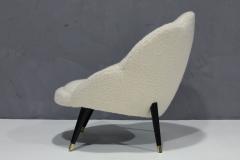 Eero Saarinen Scalloped Edge Lounge Chair in Designer Boucle - 2961190