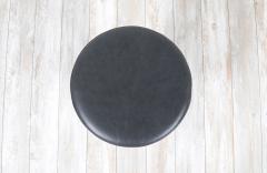 Eero Saarinen Vintage Eero Saarinen Tulip Stool with Grey Leather for Knoll - 3011891