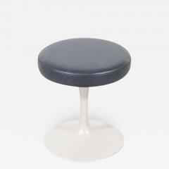 Eero Saarinen Vintage Eero Saarinen Tulip Stool with Grey Leather for Knoll - 3012836