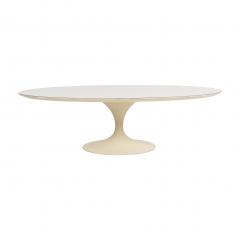 Eero Saarinen Vintage Eero Saarinen for Knoll White Oval Tulip Cocktail Table 1957 - 4106282