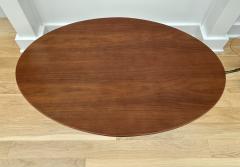 Eero Saarinen Walnut Topped Oval Saarinen Coffee Table - 4487164