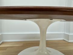 Eero Saarinen Walnut Topped Oval Saarinen Coffee Table - 4487166