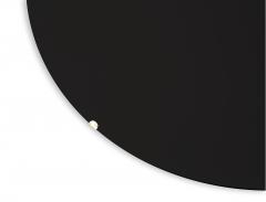 Effetto Vetro Contemporary Sculptural Round Concave Mirror in Black by Effetto Vetro - 3351869