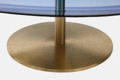 Effetto Vetro Custom Contemporary Sculptural Coffee Table in Glass and Brass by Effetto Vetro - 2954885