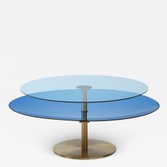 Effetto Vetro Custom Contemporary Sculptural Coffee Table in Glass and Brass by Effetto Vetro - 2962989