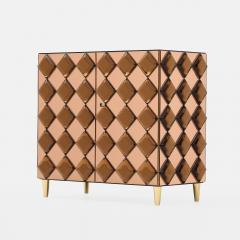 Effetto Vetro Custom Two Door Glass and Brass Cabinet by Effetto Vetro - 4183620