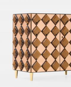 Effetto Vetro Custom Two Door Glass and Brass Cabinet by Effetto Vetro - 4183628