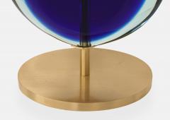 Effetto Vetro Effetto Vetro Contemporary Pair of Table Lamps in Glass and Satin Brass - 3335109