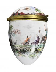 Egg Shaped Enamel Box - 4130048
