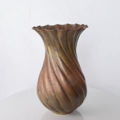 Egidio Casagrande Egidio Casagrande Italia Brass Vase Modernist Brutalist - 1882439