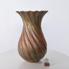 Egidio Casagrande Egidio Casagrande Italia Brass Vase Modernist Brutalist - 1882441