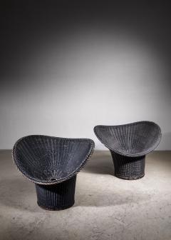 Egon Eiermann Egon Eiermann pair of Korbsessel chairs Germany 1958 - 2574373