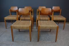 Egon Eiermann Set Egon Eierman Dining Chairs Beech Teak Willow by Wilde Spieth - 2355255