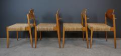 Egon Eiermann Set Egon Eierman Dining Chairs Beech Teak Willow by Wilde Spieth - 2355257
