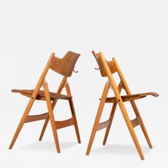 Egon Eiermann Set of 20 Fully Restored Egon Eiermann Folding Chairs in Beech and Plywood 1952 - 3658623