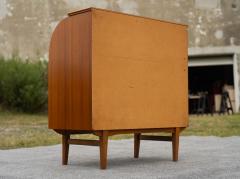 Egon Ostergaard Egon Ostergaard for SMI Sweden Bookmatched Teak Roll Top Desk or Secretary - 4302282