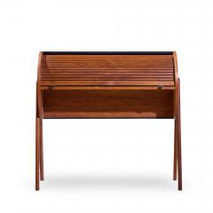 Egon Ostergaard Egon stergaard Style Danish Teak Tambour Door Roll Top Desk - 4513897