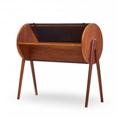 Egon Ostergaard Egon stergaard Style Danish Teak Tambour Door Roll Top Desk - 4513902