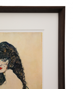 Egon Schiele Egon Schiele 1890 1918 Black haired Woman Lithograph - 3496890