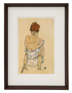 Egon Schiele Egon Schiele 1890 1918 Woman sitting back to back Lithograph - 3509102