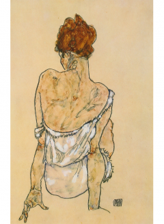 Egon Schiele Egon Schiele 1890 1918 Woman sitting back to back Lithograph - 3509105