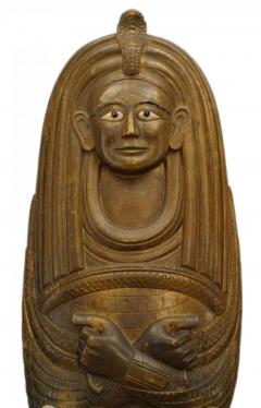 Egyptian Carved Sarcophagus Figure - 4321564