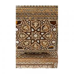 Egyptian Inlaid Chest on Stand - 3997650