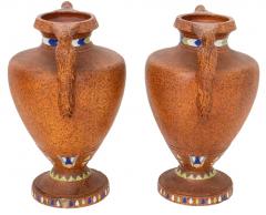 Egyptian Revival Art Deco Style Pair Vase - 3006404