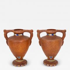 Egyptian Revival Art Deco Style Pair Vase - 3010536