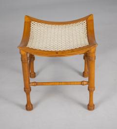 Egyptian Revival Beech Wood Thebes Stool - 4406294
