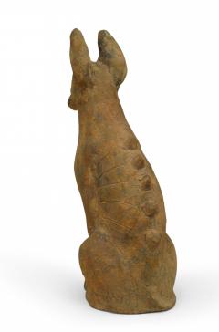 Egyptian Revival Terra Cotta Dog - 4199553