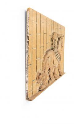Egyptian Style Carved Wooden Wall Plaque - 4519710