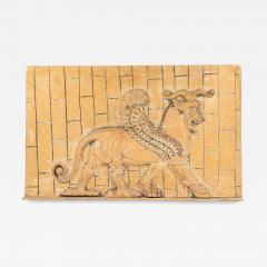 Egyptian Style Carved Wooden Wall Plaque - 4522536