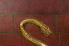 Egyptian Style Painted Carved Wall Plaque - 4517709