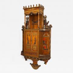 Egyptian Style Painted Hanging Wall Cabinet - 2798493