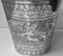 Egyptian solid Silver wine bucket circa 1920  - 1055704