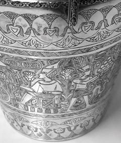 Egyptian solid Silver wine bucket circa 1920  - 1055705