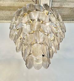 Eicholtz Modern Art Deco Style Chandelier Brass Smoked Glass 2010s - 3577478