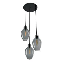 Eidos Glass Cloches Triple Chandelier - 760120