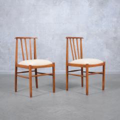 Eight 1960s Hand Crafted Solid Maple Wood Mid Century Modern Dining Chairs - 3314329