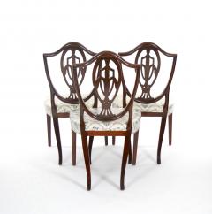 Eight Antique Hepplewhite Carved Mahogany Prince of Wales Dining Side Chair - 3534723