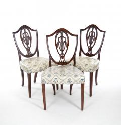 Eight Antique Hepplewhite Carved Mahogany Prince of Wales Dining Side Chair - 3534724